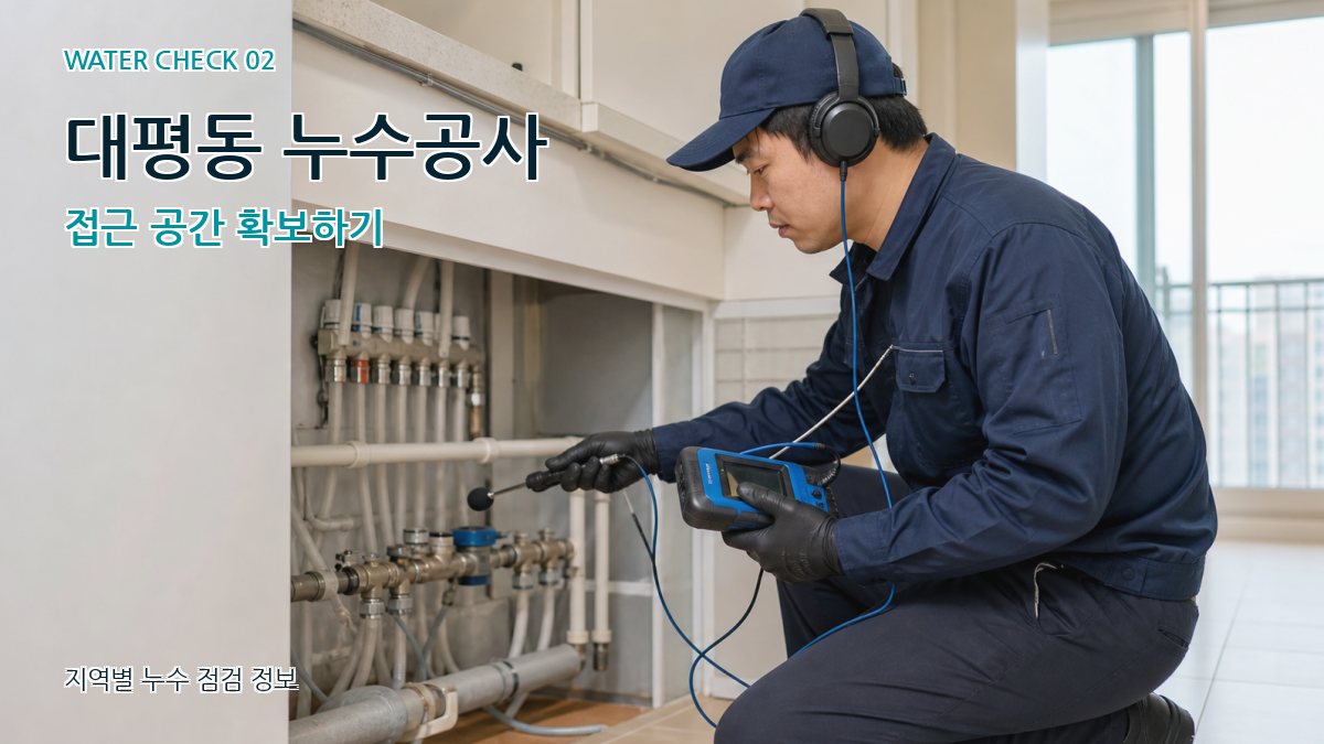 대평동 화장실누수 누수탐지 이미지