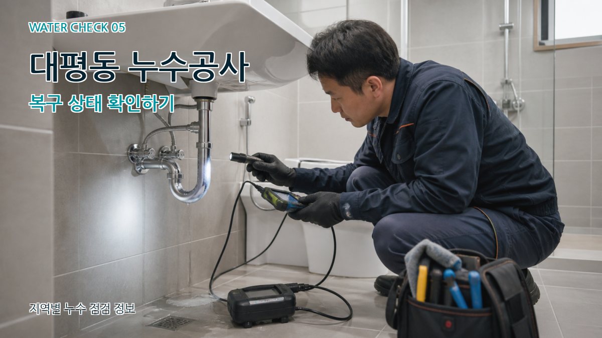 대평동 누수공사 누수탐지 이미지