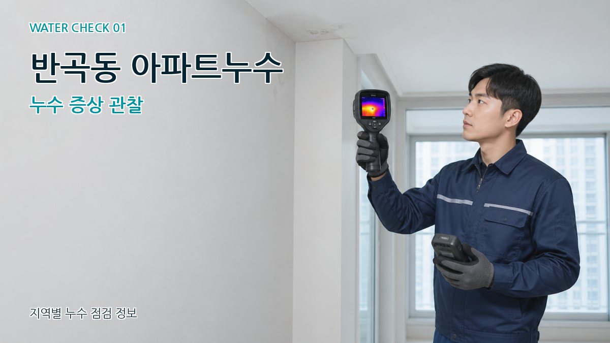 반곡동 아파트누수 누수 증상 관찰
