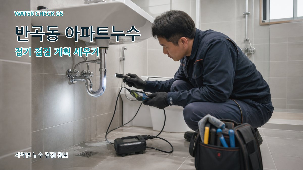 반곡동 아파트누수 정기 점검 계획 세우기