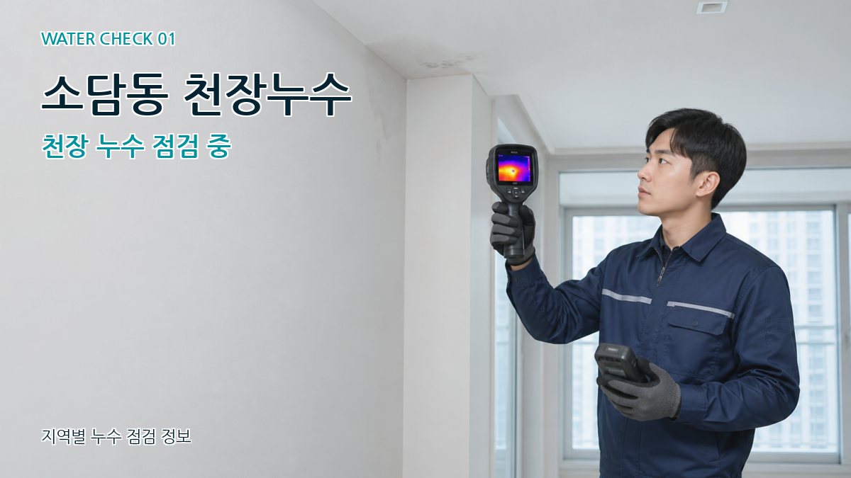 소담동 아파트누수 누수탐지 이미지