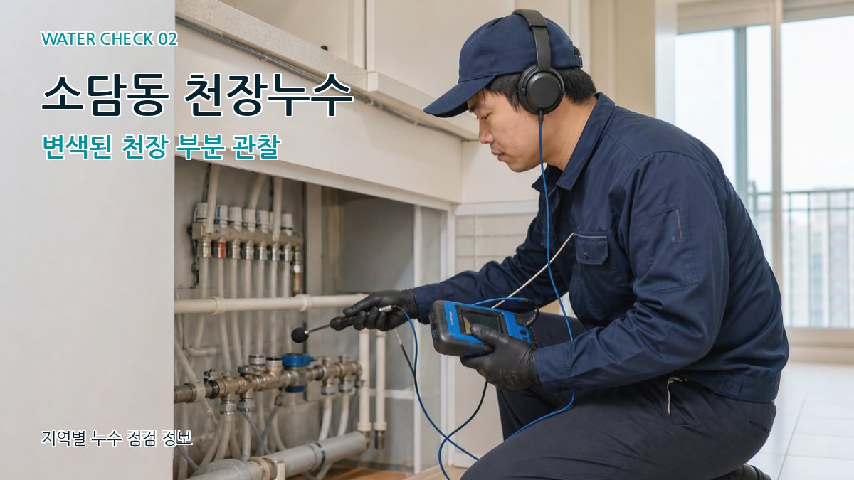 소담동 화장실누수 누수탐지 이미지