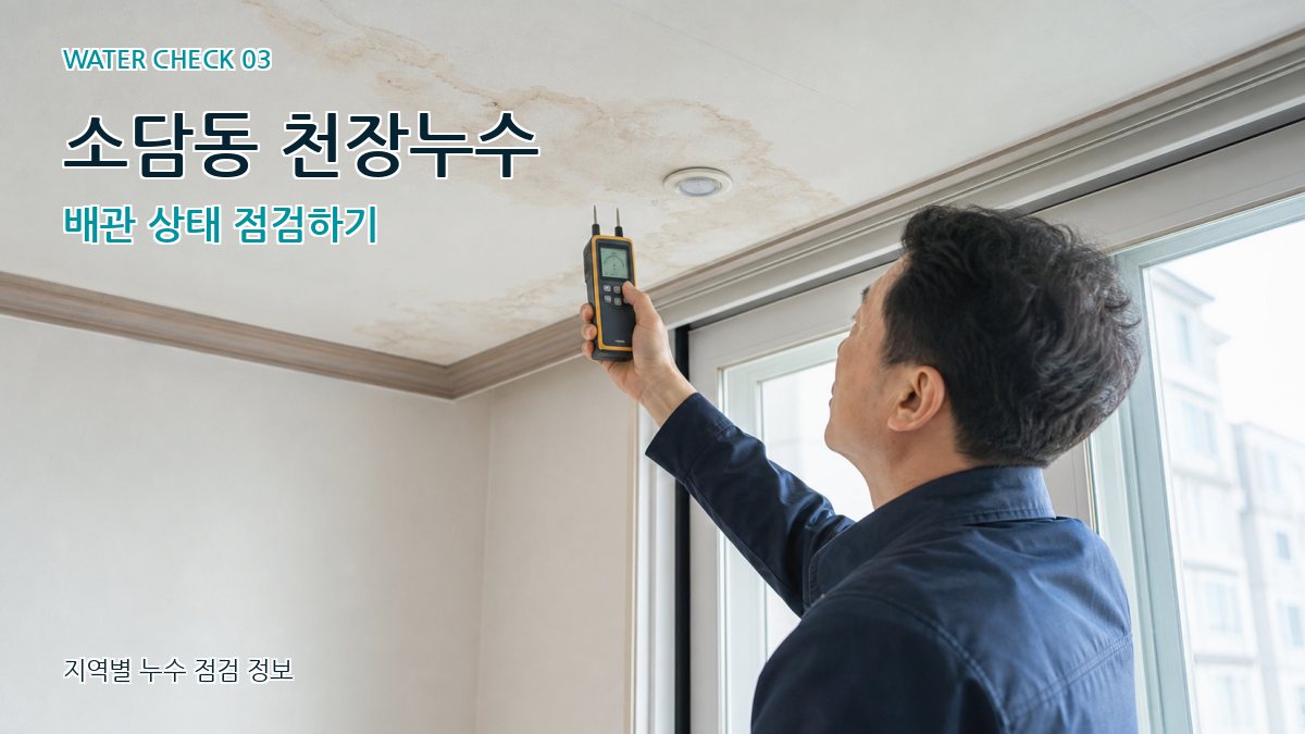 소담동 천장누수 누수탐지 이미지