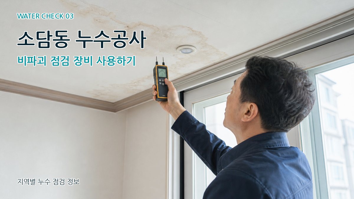 소담동 천장누수 누수탐지 이미지