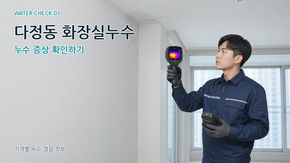 다정동 아파트누수 누수탐지 이미지